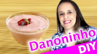 Receita de Danoninho Caseiro  DIY [upl. by Saberio]