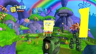 SpongeBobs Truth or Square Wii 4K Part 1  Level 1 Fun Times Jellyfishing With Patrick [upl. by Neelac743]