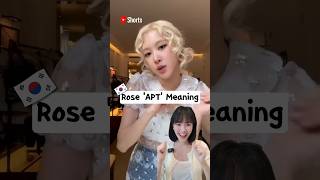 Rosés new song APT meaning blackpink rosé apt [upl. by Yrogerg]