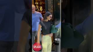 Model Kendall Jenner Leaves A Restaurant In Paris [upl. by Neerhtak]