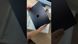 M3 Macbook Air 15 inch midnight unboxing 2024  ASMR macbookairm3 unboxingshorts asmrunboxing [upl. by Aneerahs]