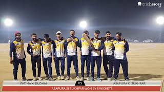 Live Cricket Match  Fatima XI Dudhai vs Asapura XI Sukhpar  02Dec24 0922 PM 10  Kukma Nani Re [upl. by Riebling]