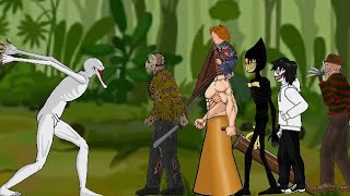 Scp096 Vs Jason  Jeff  Bendy  Freddy  Chucky And Pyramid Head  DC2 [upl. by Trish]