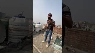 Aik pkda h aaj sehdi ka kabutar gardaan 😂😂😍 pigeon [upl. by Sahcnip]