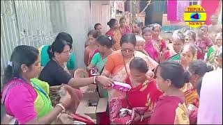 Jharna Debbarma Chairperson of Tripura Commission for Women visited many flood affected area [upl. by Kolk]