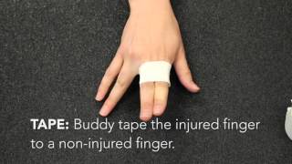 How do you treat a jammed finger [upl. by Cynde]