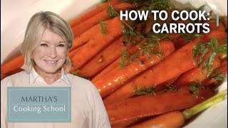 How to Make Martha Stewarts Brown Sugar Glazed Carrots  Martha Stewart [upl. by Hamlin]