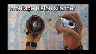 مونتاج swagam ؤ piston لأية Cylindre top noire ديال موتور nitro أمر سهل جداً [upl. by Esilenna]