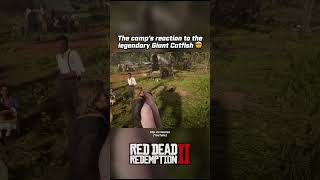 RDR2  The camps reaction to the legendary Giant Catfish [upl. by Milon]