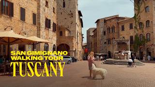 San Gimignano Tuscany Italy Walking Tour 4K [upl. by Malone]