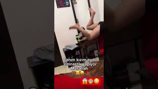 Kızın başına gelenlere bakınn keşfet spor jimnastik eğlence keşfetteyiz viralvideo komik [upl. by Gabie453]