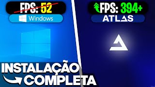 ATLAS OS  O WINDOWS GAMER OTIMIZADO QUE AUMENTA FPS E REDUZ INPUTLAG [upl. by Della412]