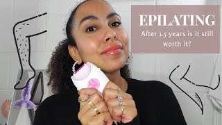 EPILATING AFTER 2 YEARS  IS IT STILL WORTH IT  HAIR REMOVAL [upl. by Hcone]