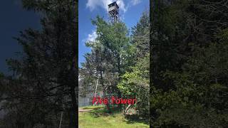 Historic Fire Tower Delaware State Forest Pocono Mountains Pennsylvania shorts fire [upl. by Leeanne]