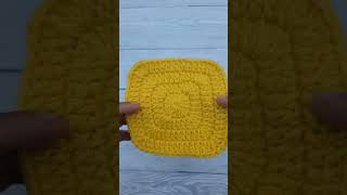 QUICK amp EASY Crochet Solid Granny Square tutorial for beginners 💞 [upl. by Bennion]