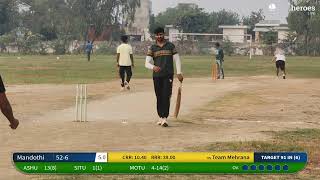 Team Mehrana vs Mandothi  04Nov24 0259 PM 6 overs  Palda Cricket Tourname [upl. by Tap]