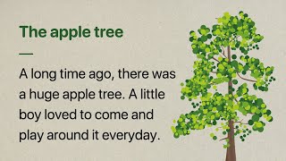 Learn English through Story  The apple tree  Level 1 [upl. by Pegasus]