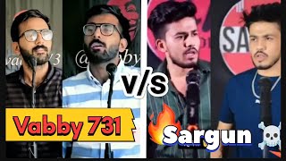 Attitude Shayari ☠️  Vabby😎 vs Sargun Tyagi👿  Vabby Shayari Status🤩  Sargun Tyagi shayari [upl. by Aserat]