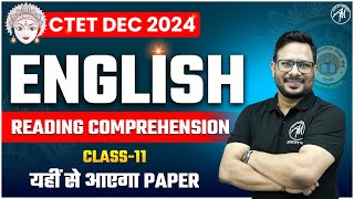 English  Reading Comprehension Class11 for CTET DEC 2024 by Adhyayan Mantra [upl. by Gnuhp]