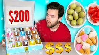 I spent 200 on rich people candy and i tried all of it  Sugarfina Luxury Taste Test [upl. by Leamhsi]