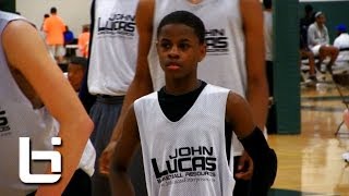 8th grader Chase Adams flashes Pure Point Guard skills at John Lucas Combine [upl. by Acenom836]