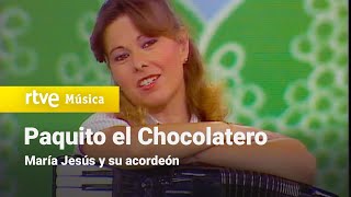 María Jesús y su acordeón  quotPaquito el chocolateroquot La cometa blanca 1981 [upl. by Mellicent]