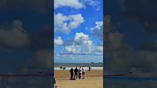 Double roll by the Red Arrows at Wales Airshow Swansea doubleroll redarrows walesairshow [upl. by Naerda]