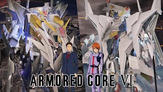 Xi Gundam VS Penelope in Armored Core 6  Sky Gundam Battle [upl. by Neetsirhc566]