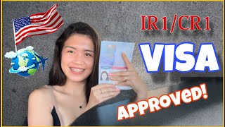 US VISA APPROVED  CR1  IR1 SPOUSAL VISA ❤️ [upl. by Eiramalegna]