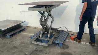 4000 LB 48quot X 48quot AMERICAN HYDRAULIC SCISSOR LIFT TABLE STOCK 78434 [upl. by Myrle964]