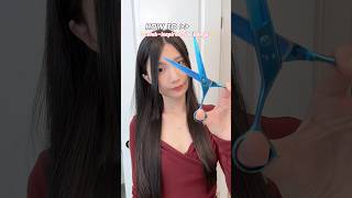 Cut your own sidebangs at homeeasytips hairstyles koreanhairstyles [upl. by Lig549]