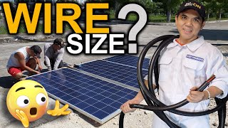 EASY Guide for SOLAR WIRE Size  Tagalog [upl. by Opportina786]