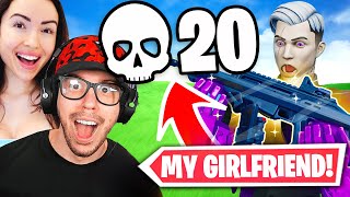 Girlfriend and Boyfriend Drop 20 BOMBS Fortnite [upl. by Yrmac]