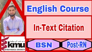 Intext Citation English CourseLecture7introduction amp Types of CitationBSNPostRN [upl. by Ursola16]