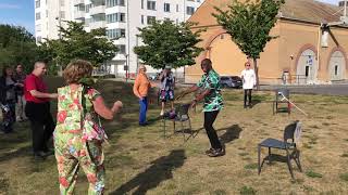 Afrikansk dans  uteaktivitet med träffpunkterna i Sundbyberg [upl. by Byrann]