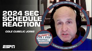 2024 SEC schedule reaction for Oklahoma Texas Georgia Alabama amp more  Always College Football [upl. by Hilary689]