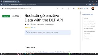 Redacting Sensitive Data with the DLP API  🐱 detailedvoiceexplaination arcade2024 [upl. by Hoy]