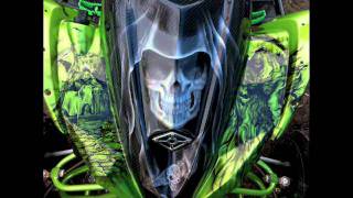 Van Goat Designs  Kawasaki KFX 450 Custom airbrushing paint job [upl. by Aramahs]