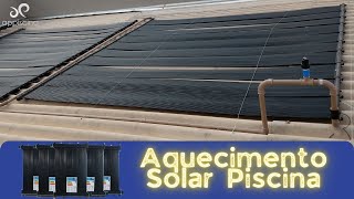 Instalação AQUECIMENTO SOLAR PARA PISCINA Manual PASSO A PASSO Encaixe Placa Telhado Como Funciona [upl. by Aisya]