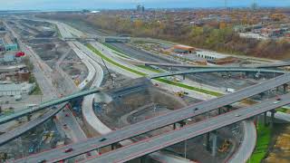 Échangeur Turcot Interchange Time Lapse Nov 2019 [upl. by Chatav]