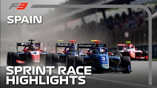 F3 Sprint Race Highlights  2023 Spanish Grand Prix [upl. by Antonetta]