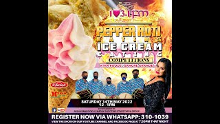 1031FM Pepper Roti and Ice Cream Eating Contests Sangre Grande [upl. by Ahsyak]