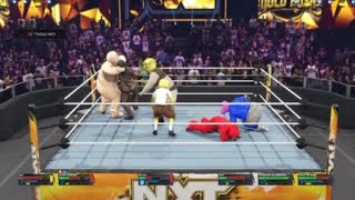 WWE 2K24 SpongeBobs big entrance [upl. by Inohtna]