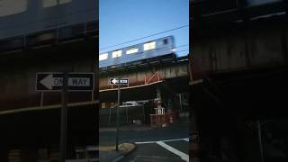 NYCS R142 Not in Service train crossing over the Wilson Ave El [upl. by Sill]