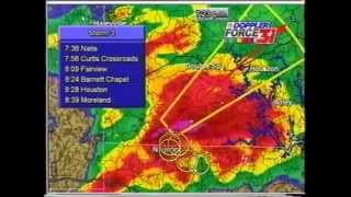 Carbon Hill AL Tornado Coverage  11102002 [upl. by Eah]