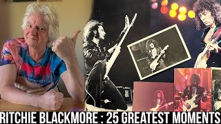 Ritchie Blackmore  His 25 Greatest Guitar Moments  Chosen by Phil Aston Now Spinning Magazine [upl. by Estrin]