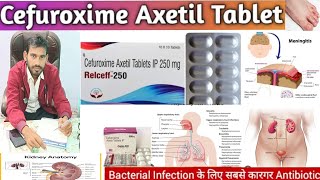 Cefuroxime axetil 500 mg  Cefuroxime axetil 500 mg tablet uses in hindi [upl. by Cosme]