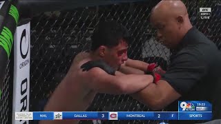 Fernie Garcia suffers TKO loss to Hyder Amil at UFC Vegas 86 [upl. by Elamrej]