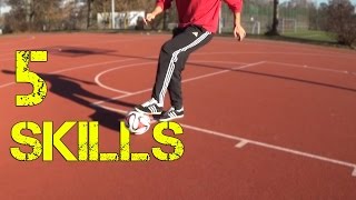 5 Skills  Fußball Technikübungen die jeder Anfänger beherrschen sollte [upl. by Stilla]