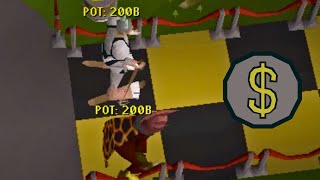 HUGE POTS AT FLOWER POKER 8B GIVEAWAY  RuneWild 1 OSRS PK RSPS [upl. by Filippa]